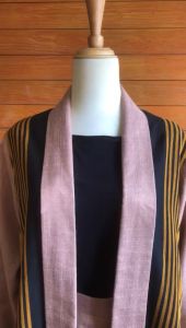 Minea Outer Tenun Kombinasi Katun Linen: Nyala & Nyaman