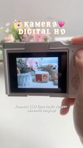 Digital Camera 48MP 48MP 4K HD Kamera Digital Dengan Flash Mini Kamera Fotografi Layar Flip 180° Zoom 8X Selfie Mini Kamera CCD