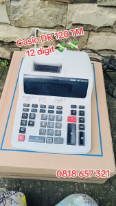 KALKULATOR STRUK CALCULATOR PRINTING KASIR CASIO DR 120TM