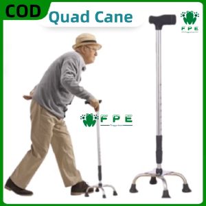 The Frog Prince: Heavy Duty Quad Cane & Adjustable Telescopic Crutch
