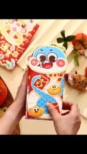Snake Year 2025 New Red Envelope Bag 3D Universal New Year Lucky Cartoon Angpao CNY 蛇年2025新款红包袋立体个性创意新年利是封通用过年压岁卡通 Y116