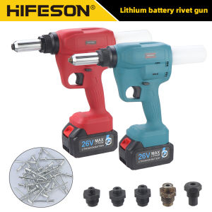 HIFESON Electric Blind Riveter Lithium Battery Riveting Tool Automatic Rivet Machine for 2.4-6.4mm