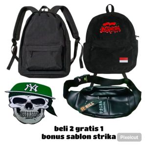 Tas ransel beli 2 gratis 1 model terbaru kekinian termurah ternyaman d pake