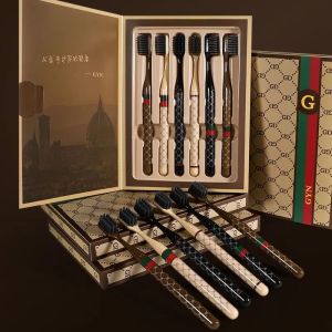 Elevate Your Oral Care with a Set of 6 Premium Soft Bristle Toothbrushes