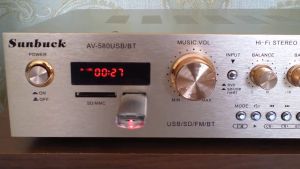 Sunbuck AV-580USB/BT Amplifier 5CH 920W Bluetooth EQ Audio Karaoke Home Theater FM Radio