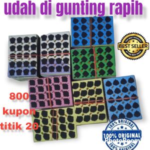 GRATIS ONGKIR isi 1000 kupon (10pak) TITIK 20 mainan gosok bom gambar tengkorak campuran warna dan motif