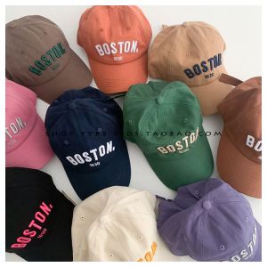 หมวกเบสบอล แบบบาง ปักลายตัวอักษร แฟชั่นฤดูใบไม้ผลิ และฤดูใบไม้ร่วง สไตล์เกาหลี สําหรับเด็กผู้ชาย และเด็กผู้หญิง อายุ 2-7 ปี Baseball cap【HALOLO】