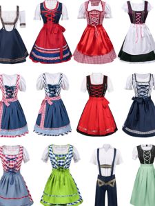 Halloween Cosplay Oktoberfest Costume Bavarian Womens Strappy Beer Dress