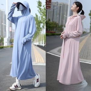 Miiow | Womens Summer 2025 New Ice Silk Long Slimming UV Protection Clothing MiiOW Cat Person Full Body Heat Dissipation Cover Up