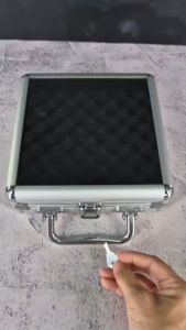 กระเป๋าอลูมิเนียม ฝาใส 1 ด้าน พร้อมแผ่นรองฟองน้ำกันกระแทก