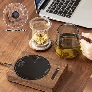 Sigomay 200W Cup Heater Mug Warmer 5 Gear 100°C Hot Tea Makers Heating Coaster Electric Hot Plate Mini Induction Cooker Thermostatic Coffee Heating Pad 220V