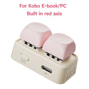 New Page Turner Keypad Dual Button Blue Tooth BT5.4 Remote Control Free2 High-axis for Kobo E-Book Readers Mobile Phone Tablet