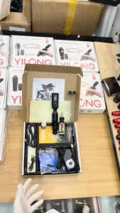Combo 1 máy pen Tattoo Kit kèm pin tích điện  chất lượng ổn định