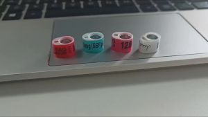 2025 Belgian Pigeon Foot Ring   Colorful Pigeon Foot Ring Identification Ring   Chip-Enabled Electronic Tag Full Plastic Pigeon Ring