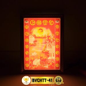 Bài Vị Cửu Huyền Thất Tổ In Tranh Trúc Chỉ CHÂN THIỆN MỸ Trang Trí Bàn Thờ Gia Tiên BVCHTT-41