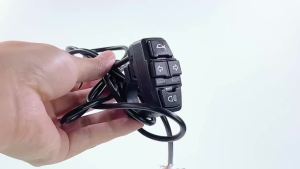 Ebike E-Scooter Turn Signal Light Switch DK226/DK336 Electric Bike Lamp and Horn Switch Button Control Turn Signal Light