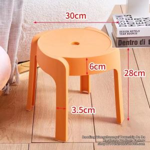 GaoNing | Creative Modern Plastic Stackable Round Stool