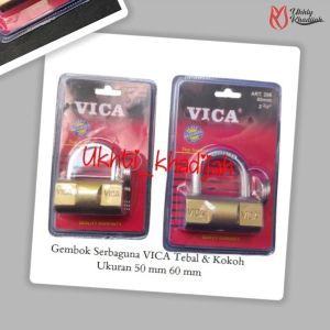 Gembok Serbaguna VICA Tebal & Kokoh Ukuran 50 mm 60 mm