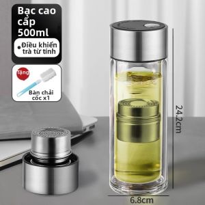 PAKCHOICE | Cốc Kính Cách Nhiệt Tách Trà Nước Bằng Từ