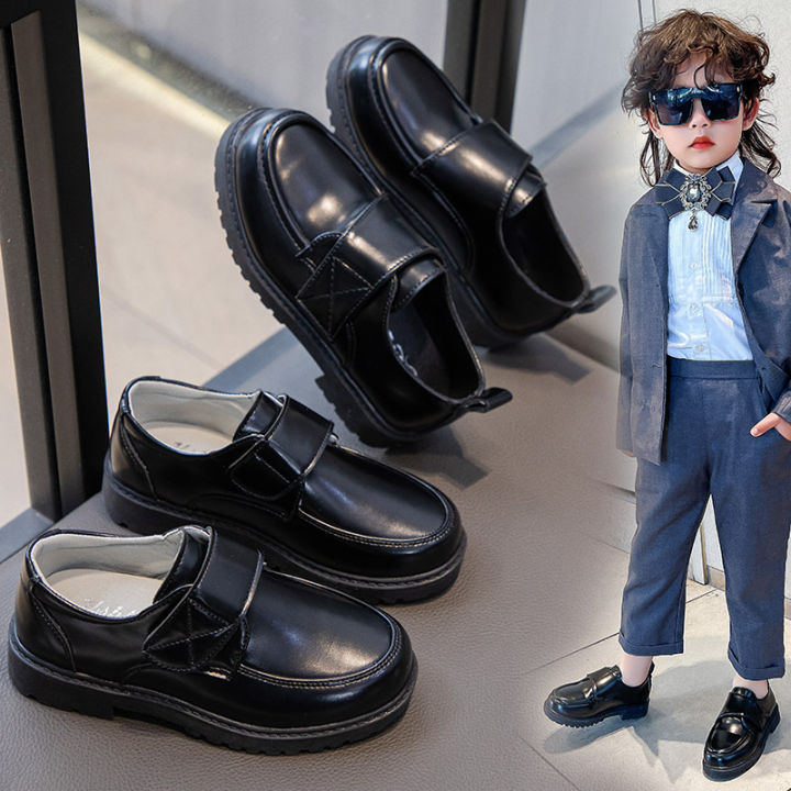 Kids Leather Shoes Spring Fall New Arrival Boys Black