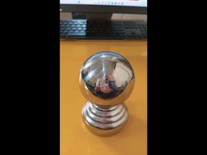 Mahkota Stainless Bola 2\" x 2 1/2\": Aksesoris Desain Pagar