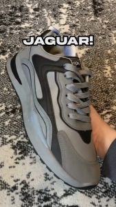 Jaguar – Sepatu Sneakers Pria Keren Bahan Suede Elastis Import Terbaru