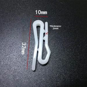Adjustable Plastic Curtain Hooks with Belt Clip Backloop Hooks for Rod Pocket And Topple Ties Modern Simple Style Accessories