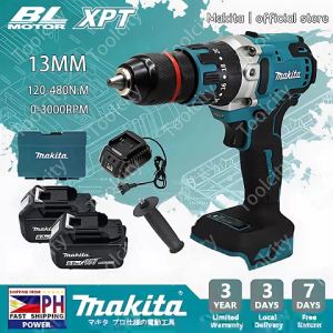 Makita Cordless Brushless Electric Drill 13mm With 2 Battery Electric Screwdriver Impact Drill Original Japan