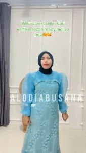 Dress Kartika Brukat Dress Kondangan Wanita Gaun Pesta Fashion Wanita Bisa Cod