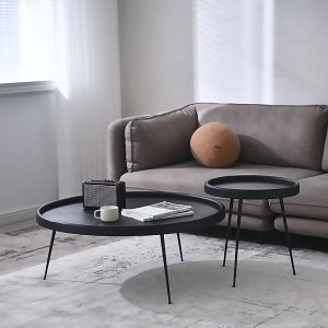 Center Table For Living Room 2 Pieces Center Table  Wooden Table Simple Modern Home Round Small Coffee Table