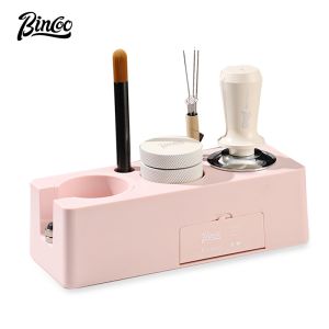 BINCOO Coffee Tamper Set Tamper Base Coffee Powder Hammer Set Coffee Storage Base Italian Utensils 51/58MM