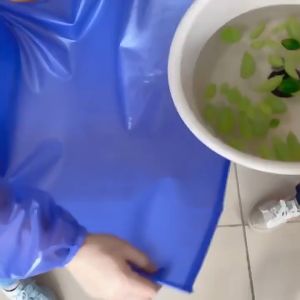 Waterproof Oil-Proof Apron Transparent PVC Apron For Kitchen Housework Restaurant 120x80CM