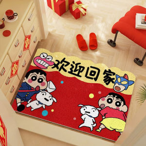 Anti-Slip Door Mat Wax Pen Small New Home Entrance Floor Rug Silk Circle Customizable Shape Dust Removal Carpet for Home Use
