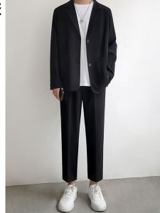 Casual Draping Spring Lightly Mature Loose Straight Suit