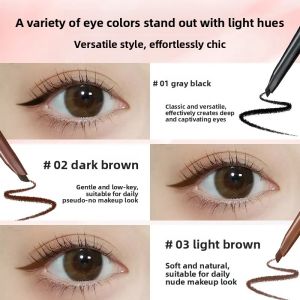 Waterproof Eyeliner Pen Brush Double Head Red Brown Color under Eye Brush Tool for Eyelash Extension Application And Maintenance
