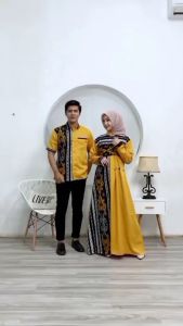 COUPLE GAMIS KELUARGA GAMIS MUSLIMAH DAN KEMEJA LENGAN PENDEK COUPLE GAMIS BATIK GAMIS BUSUI LIMITED EDITION BATIK PAYUNAN