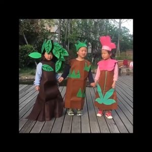 (ไทยแลนด์สปอต)อุปกรณ์ประกอบการแสดงสำหรับเด็ก มีทั้งของเด็กและผู้ใหญ่ ต้นไม้ผู้ใหญ่ tree costume120/140/160/170cm