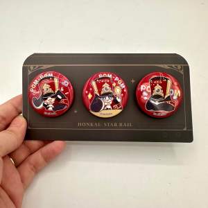ONHAND 100% Authentic Official MiHoYo Honkai Star Rail Pom Pom - Pin set of 3