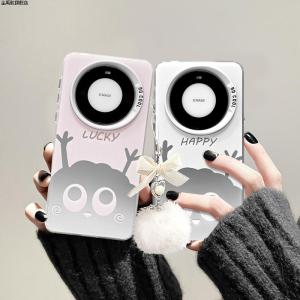 Cute Cartoon Coal Ball Phone Case for Huawei Mate70 pro plus Couples Male Female Models New Mate60 pro Unique High-End Feeling 50 pro Protective Cover 40 Anti-Fall Matte 30 Creative Soft Edge Shell