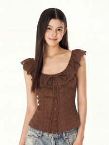 offsoul | American Vintage Ruffle Slim Fit Blouse