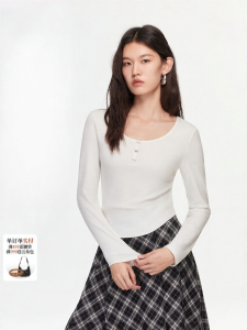 Vero Moda | Áo Thun Nữ Cổ U Thời Trang Mũi Nơ Bạc