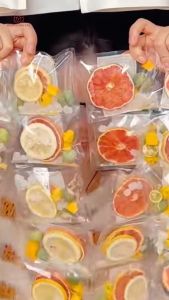Hộp 30 gói Trà chanh dây kim quất detox giảm cân thanh nhiệt ngày hè đẹp da giữ dáng an toàn Diệm Hồng Các