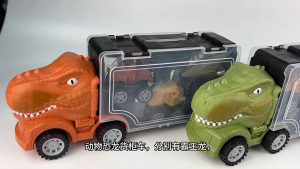 Oldlaiben Dinosaur Toy Car Tyrannosaurus Rex Storage Container Pull Back Vehicle Kids Birthday Gift Mainan Kanak Kanak