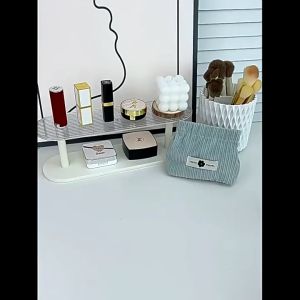 Masterbag - Pouch Mini Dompet Solid Color Corduroy Lipstick Koin Kabel Serbaguna