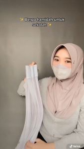 Hijab Sporty Size S M L XL Jersey Premium Kerudung Olahraga Santai