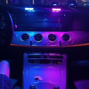 LED Touch Light for Car USB Ambient Light rechargeable Led Light Indoor motorcycle emergency lights automatic mini wireless car door magnetic blinker truck for night light sensor cabinet kitchen bedroom reading light car decoration accessories