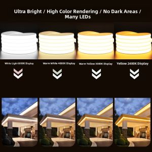 SHUOYU | Cuttable Waterproof Self-adhesive Super Bright COB LED Strip Light 220V