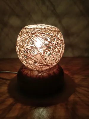 Abaca table lampshade with free bulb
