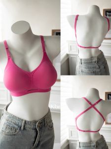 U-Shaped Back Beautifying Thickened Womens Bra Seamless Gathered Small Chest Appears Large Anti-Sagging Cartoon Chest