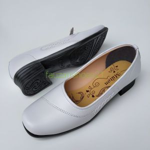 Sapatu Pantofel Putih Wedges Wanita Milton DR-303
